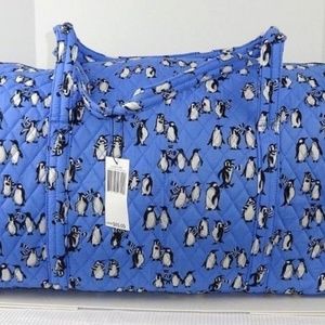 NWT Vera Bradley LARGE DUFFEL Bag PLAYFUL PENGUINS